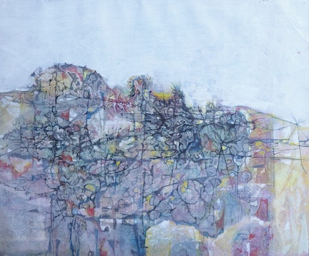 Leslie Hurry (1909-1978), Abstract design, dated '71, ink, watercolour and gouache, 32 x 38cm